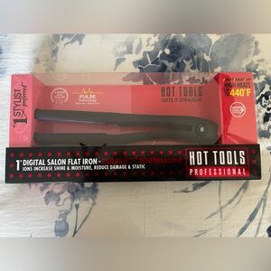 Hot Tools Professional 1” digital salon flat iron - ceramic (tourmaline)